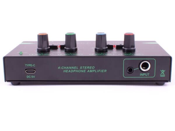 Amplificador auriculares estéreo 4 canales