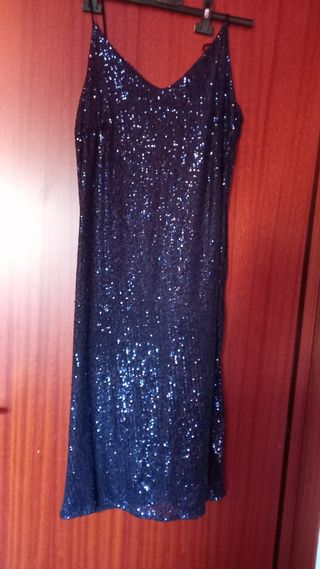 Abito paillettes blu - Vestito sera