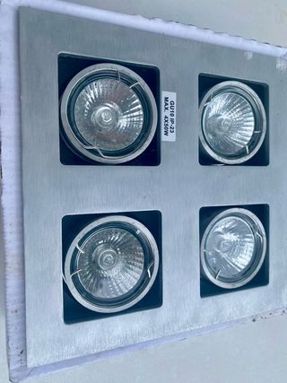 Empotrable 4 luces GU10 IP-23