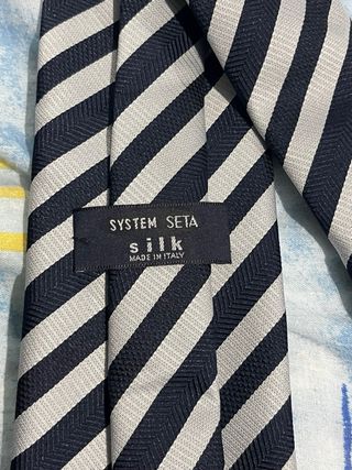 Corbata seda rayas SYSTEM SETA