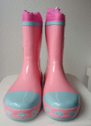 Botas lluvia niña Playshoes rosa, talla 35