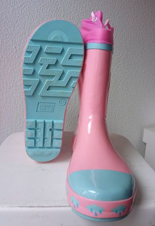 Botas lluvia niña Playshoes rosa, talla 35