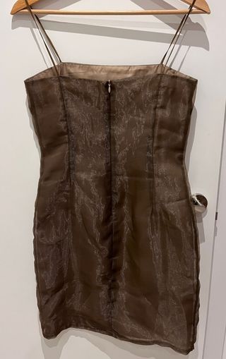 Vestido Zara marrón