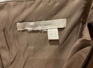 Vestido Zara marrón