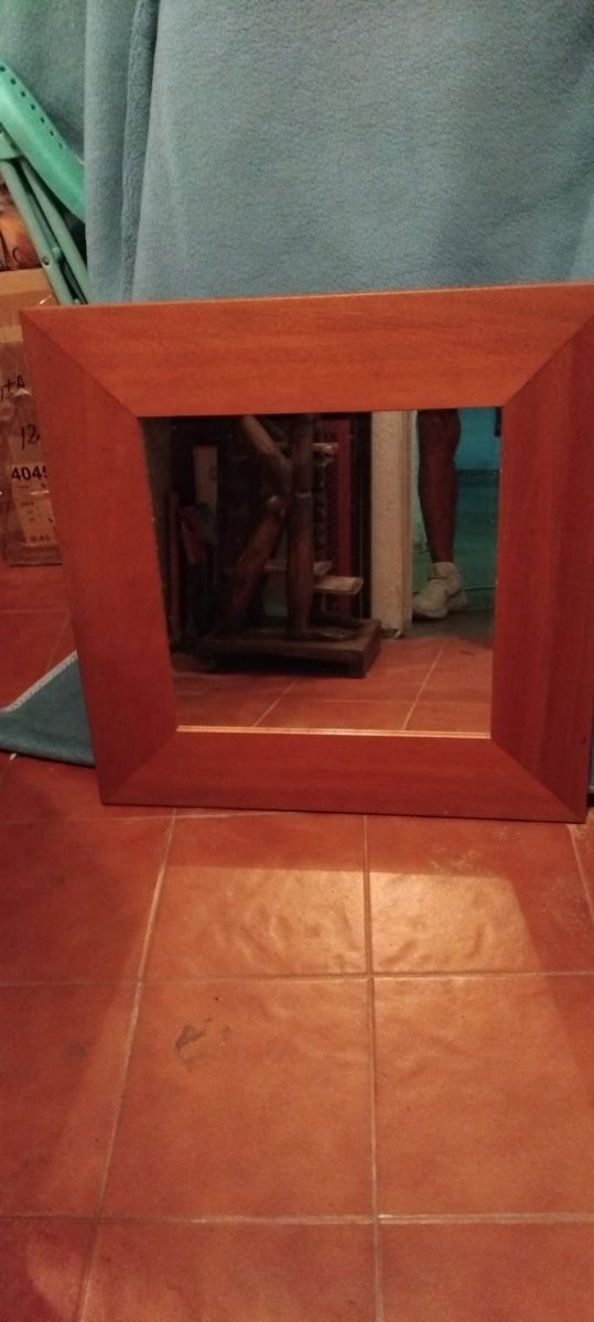 Espejo madera marrón - Baño/Habitación