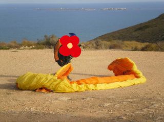 Vela parapente usada