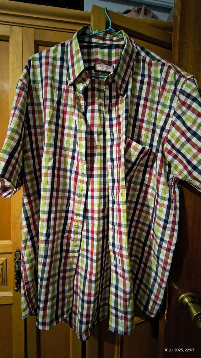 Camisa Luis Lago cuadros multicolor
