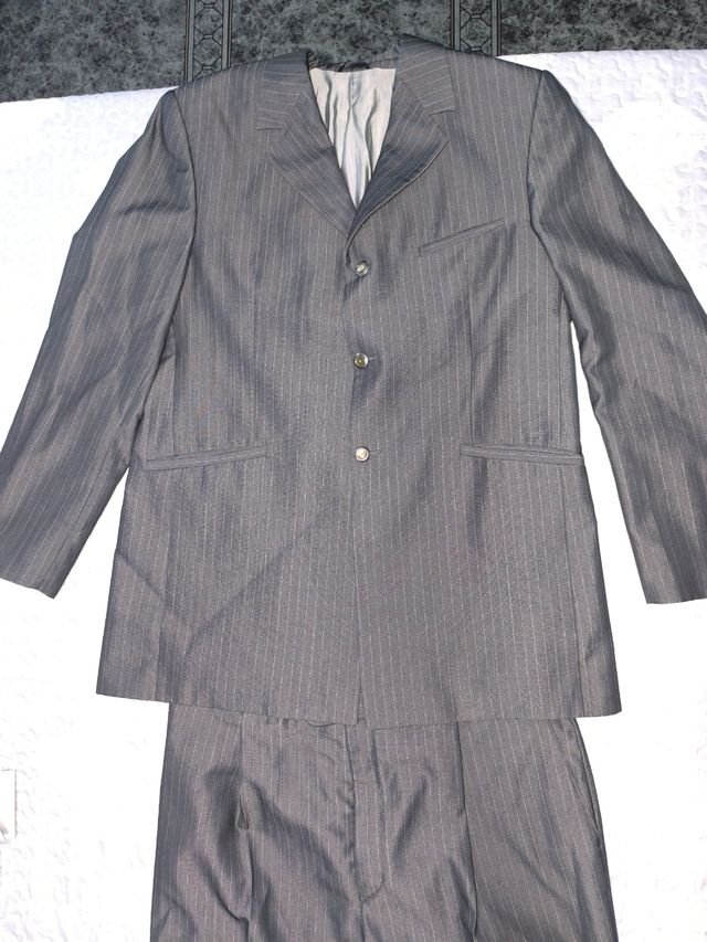 Traje Gris Ceremonia Hombre