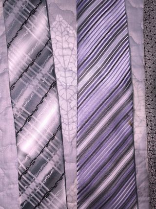 5 Corbatas Gris y Morado
