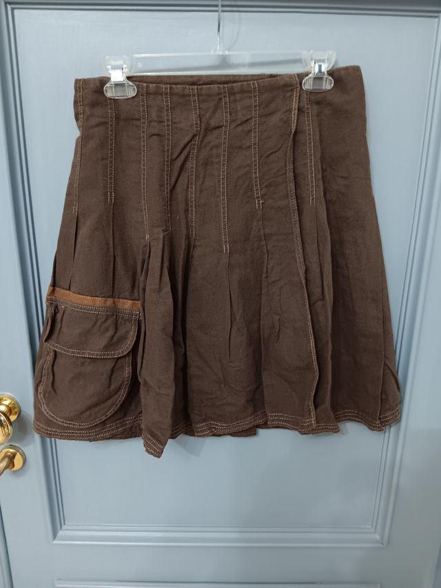 Gonna marrone estiva