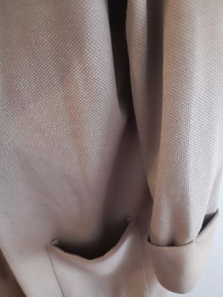 Abrigo Pieces beige talla M