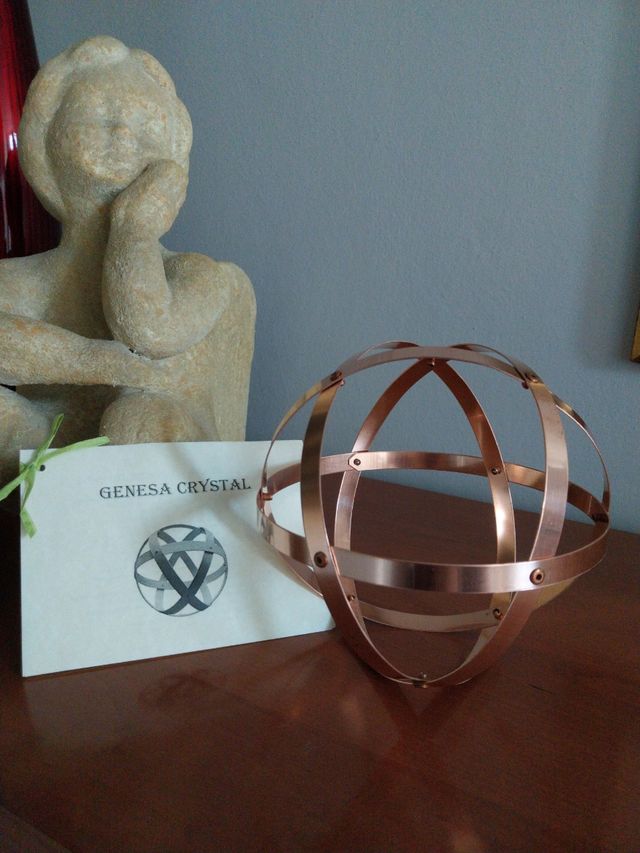 Sfera Genesa Crystal in Rame - 16cm