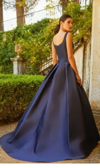 VESTIDO 50 ALMA COUTURE AZUL, BOUTIQUE 