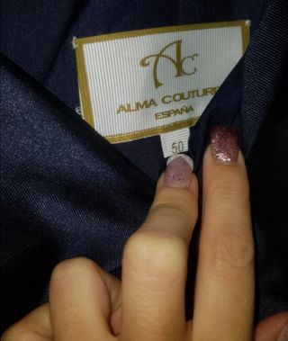 VESTIDO 50 ALMA COUTURE AZUL, BOUTIQUE 