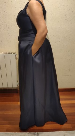 VESTIDO 50 ALMA COUTURE AZUL, BOUTIQUE 