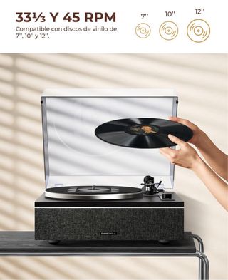 NUEVO Tocadiscos Vintage Bluetooth
