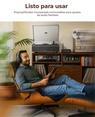 NUEVO Tocadiscos Vintage Bluetooth