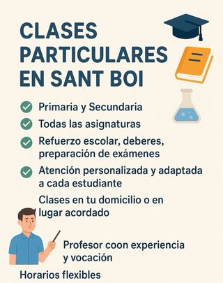 Clases particulares Sant Boi