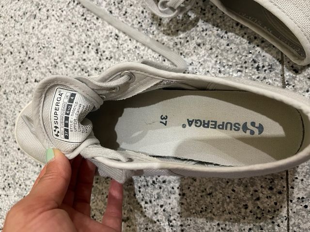 Zapatillas Superga Plataforma Gris