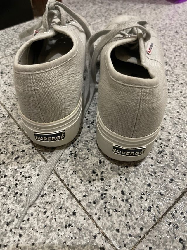 Zapatillas Superga Plataforma Gris