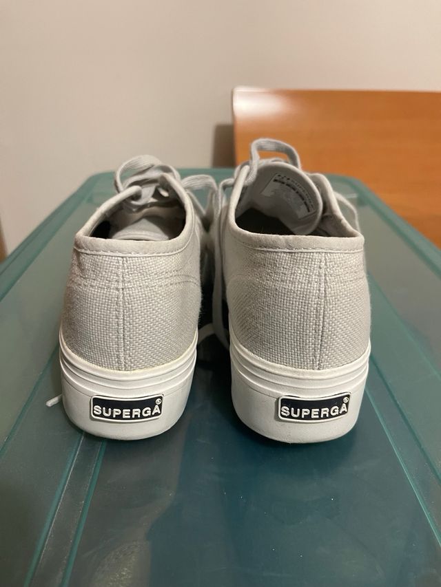 Zapatillas Superga Plataforma Gris