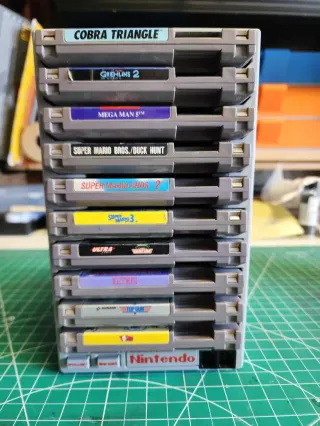 Soporte expositor juegos NES