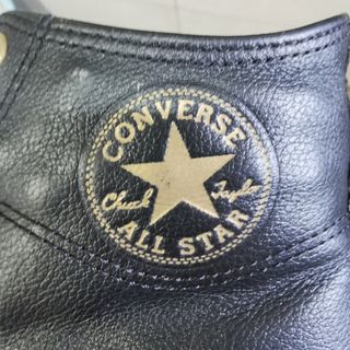 Converse negras piel mujer. Talla 5- 1/2  UK