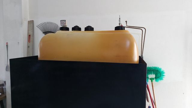 Depósito gasoil 1000L Homologado con bañera cubeta