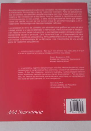 Psicofarmacología esencial 