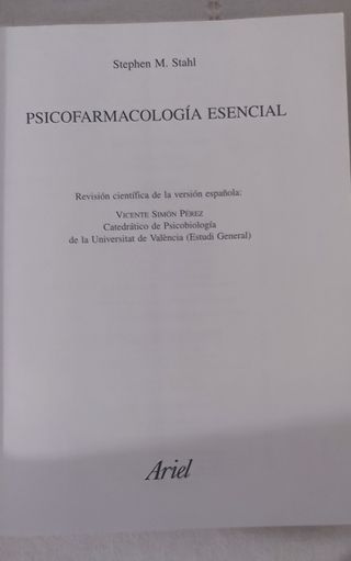 Psicofarmacología esencial 