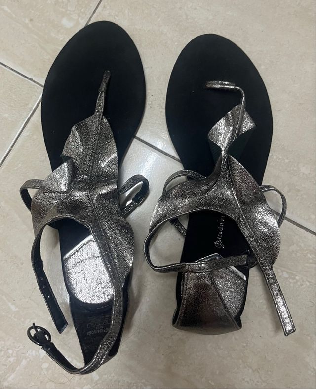 Sandalias Stradivarius Plata 39