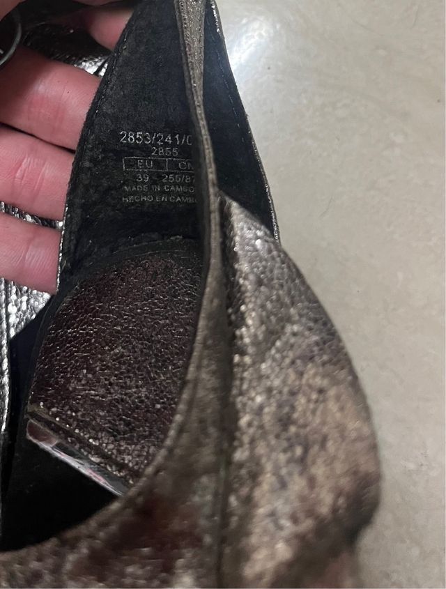 Sandalias Stradivarius Plata 39