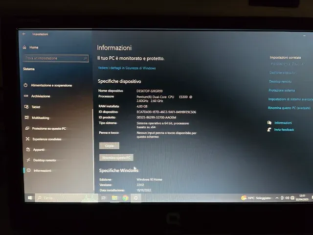PC fisso Compaq HP - Pentium Dual-Core