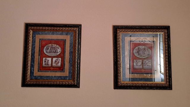 2 Cuadros Decorativos Dorados