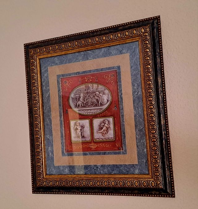 2 Cuadros Decorativos Dorados