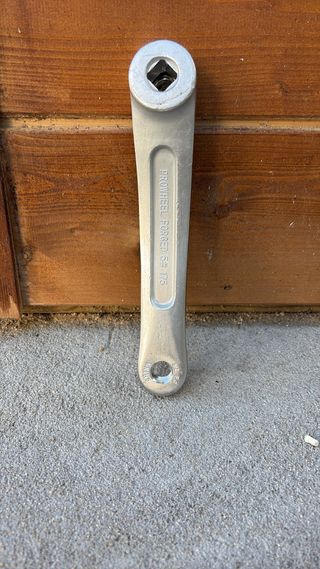 Biela izquierda 175mm cuadradillo (rombo) aluminio