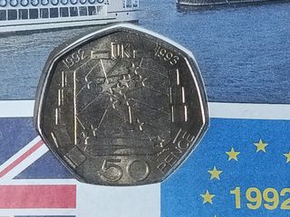 Moneda commemorativa inglesa 