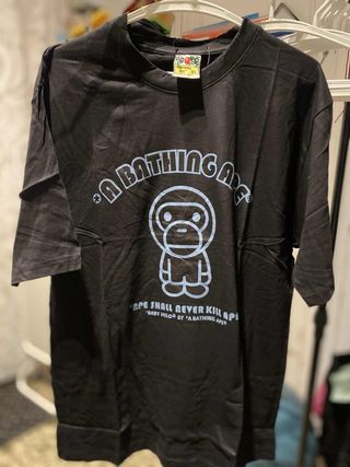 A Bathing Ape camiseta negra XL