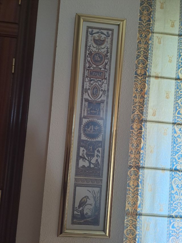 Cuadro decorativo vintage dorado