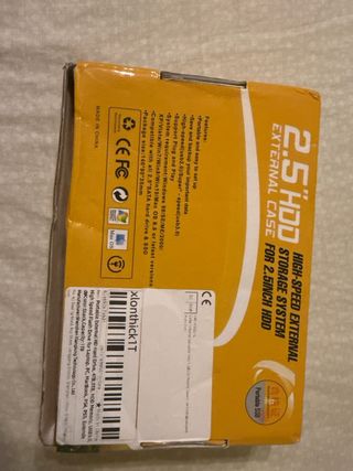 Carcasa HDD externa 2.5" 1TB