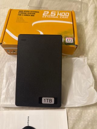 Carcasa HDD externa 2.5" 1TB
