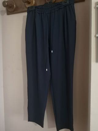 Pantalón azul - tiro alto