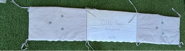 Chichonera bebé 3 piezas estrellas gris