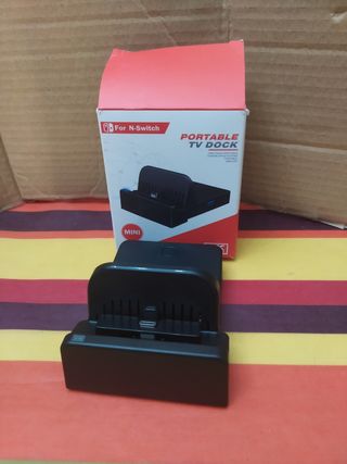 Switch dock. Base carga portátil Nintendo Switch