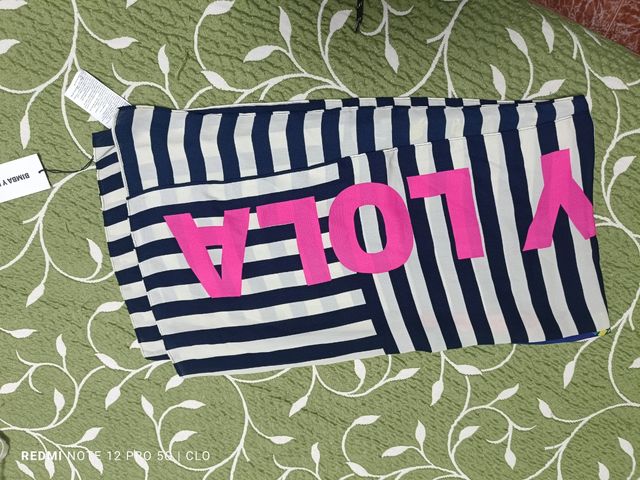 Pañuelo Bimba y Lola rayas azul marino