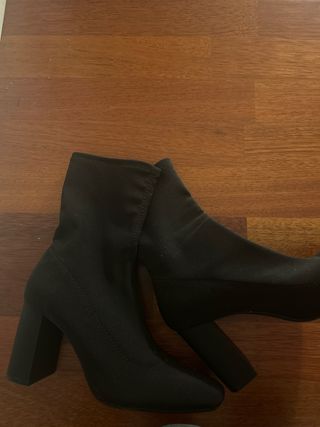 Botines negros tacón bloque