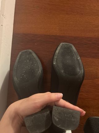 Botines negros tacón bloque