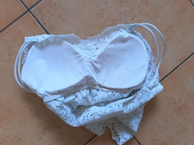 Top pizzo bianco