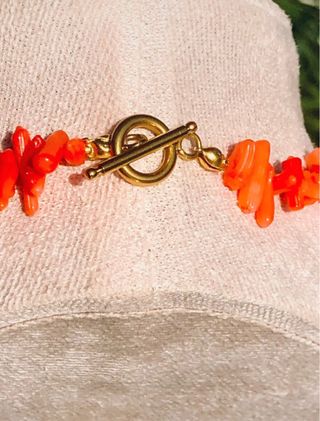 Collar Coral Naranja