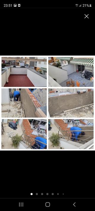 Reforma terraza - Albañilería